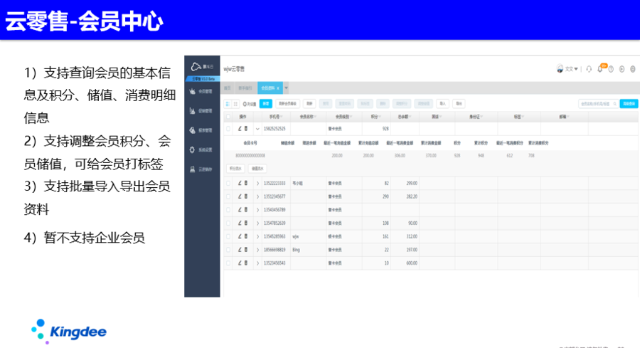 金蝶會員管理系統-會員中心 金蝶會員管理系統-會員中心